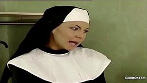 German Nun Tempt to Drill by Prister in Classical Pornography Vid