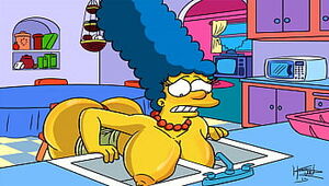 The Simpsons Anime porn - Marge Luxurious (GIF)