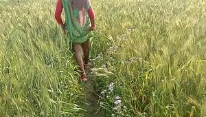 Indian Village Bhabhi Nailing Outdoor Fuck-fest In Hindi