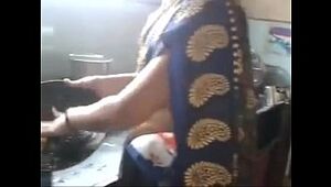 Desi indian Kannada aunty torrid belly button thigh