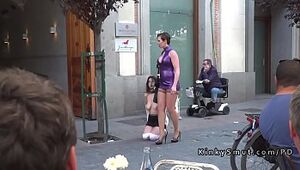 Domination & submission superslut ambled nude in public