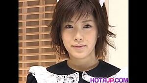 Kasumi Uehara maid is boned with massager