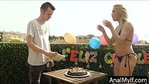 son-in-law gets bday ass fucking surprise from Mummy