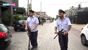 SUGARBABESTV : GREEK POLICE 3 way PARODY