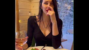 I invited my mother to a restaurant and was rewarded with stunning sex. Point of view