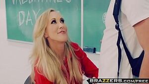 Brazzers - Ginormous Boobies at College -  Desperate For V-Day Manhood episode starring Brandi Enjoy and Lucas Adorn