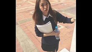 Uber-cute Thai Schoolgirl Onanism