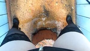 I like to pee in public places, inexperienced fetish compilation and a bunch of urine.