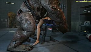Mass Effect females getting banged rigid by grotesque Three dimensional Monsters - Compilation