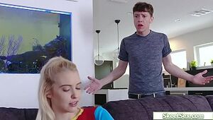 Wild stepsis booty-fucked by her stepbro