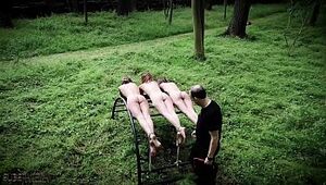 Trio nubile gimps penalty and abased in harsh sadism & masochism